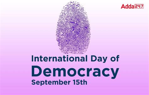 International Day of Democracy 2022 observed on 15 September