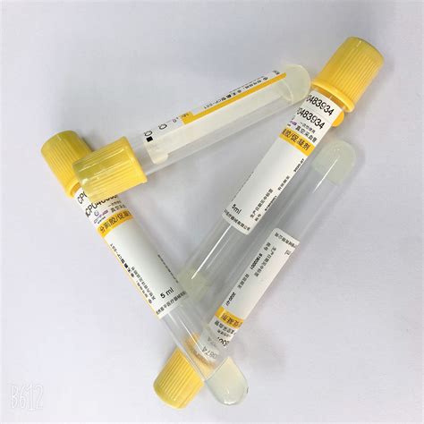 Silicon Sodium Citrate Acd Blood Collection Tubes High Stability