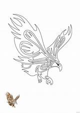 Tribal Eagle coloring Page In PDF  Download Templatenet sketch template