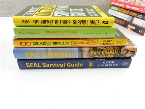 ASSORTED SURVIVAL GUIDE BOOKS