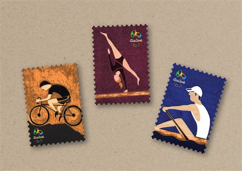 Olympic Games Stamps Illustration on Behance