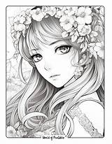 Cute Anime Girls Coloring Pages Printables At Vaneliblog Blog sketch template
