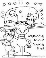 Space Aliens Coloring Pages  Home sketch template