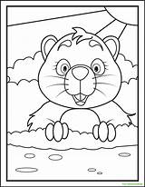 8 Groundhog Day Coloring Pages  Tree Valley Academy sketch template