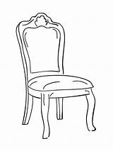 Chair coloring pages sketch template