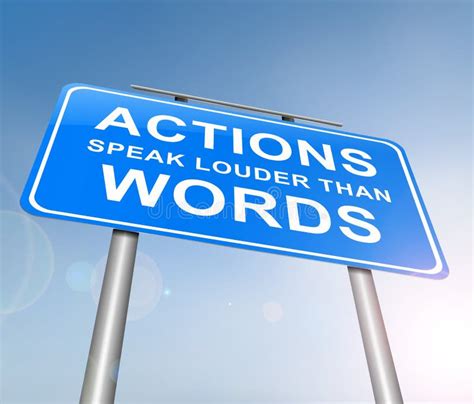 Actions Speak Louder Than Words Stock Illustrations – 70 Actions Speak Louder Than Words Stock ...