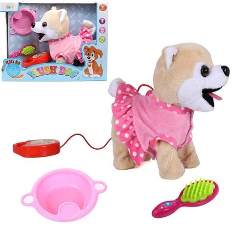 IQ Toys Remote Control Pet Dog Walking and Barking Plush Puppy Dog with Leash, and 2 Puppy Care ...