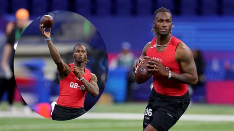 Joe Milton Walks Off 80-Yard Bomb At NFL Combine With Swagger