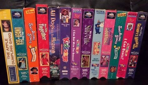 Mixed Lot Of 13 VHS Video Tapes Sing Along Songs, Disney, etc | Sing ...