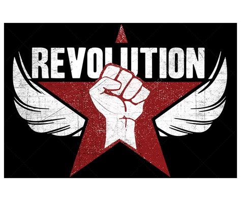 Revolution Logo templates - great for magazines, blogs, posters, bands. Logo design template