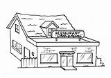 Coloring Page restaurant  Free Printables Img 8204 sketch template