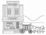 Coloring Pages Stagecoach West Adults Printable Stage Coach Colouring  sketch template