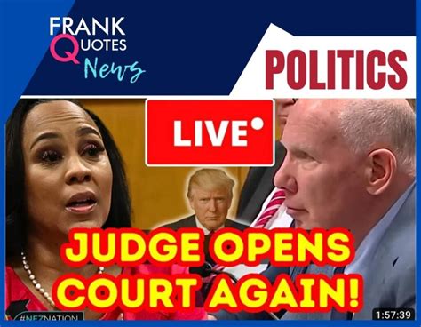 LIVE: Legal Drama Escalates As Fani Willis Saga Returns To Court! Judge Tackles Fresh Arguments ...