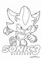 Sonic the Hedgehog 3  Coloring Pages For Kids sketch template