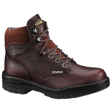 Women's Wolverine® DuraShocks® 6" Steel Toe EH Work Boots, Brown ...