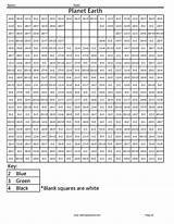 Coloring Squares Multiplication Color By Number Sketch Page sketch template