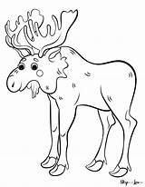 Free Printable Moose Coloring Pages  Skip To My Lou sketch template