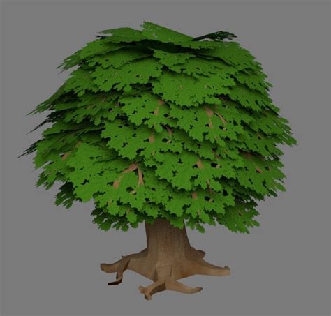 ArtStation - Low Poly Tree 3D Model (4/4)