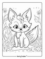 Fox Coloring Pages For Kids & Adults  World Of Printables sketch template
