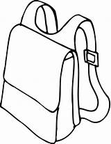 Backpack Coloring Sheet  Printable Pages sketch template