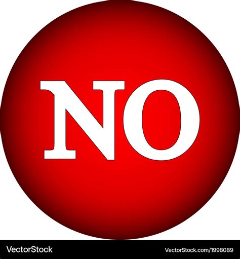 No button Royalty Free Vector Image - VectorStock