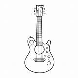 Electric Guitar Coloring Pages sketch template