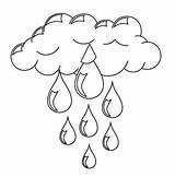Best cloudy Rain coloring Page sketch template