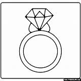 Diamond Ring Coloring Page sketch template