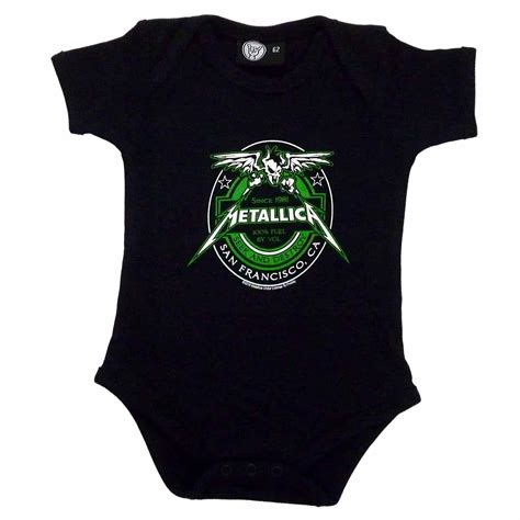 Metallica Fuel Baby Bodysuit [Size: 62 (3â€“6 months)] | Black baby ...