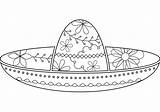 Sombrero Coloring Pages Sketch Page sketch template