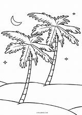 Palm Tree Printable sketch template