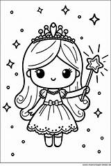 Ausmalbild Prinzessin Mit Zauberstab sketch template