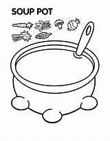 Soup Coloring Pages sketch template
