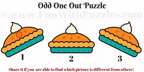 Easy Odd One Out Picture Puzzle: Spot the Difference