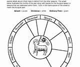 Liturgical Calendar Catholic Coloring Page Coloring Pages sketch template