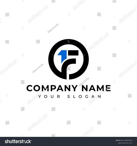 Letter 1f Logo Vector Design Template Stock Vector (Royalty Free ...