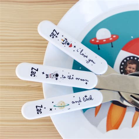 Personalised baby cutlery set | Wanapix