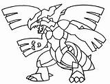 Pokemon Zekrom Coloring Pages Sketch Page sketch template
