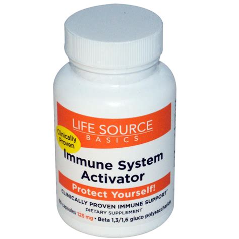 Life Source Basics (WGP Beta Glucan), Immune System Activator, 125 mg, 60 Capsules (Discontinued ...