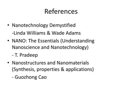 Characterization of nanomaterials