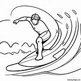 Surfing Coloring Page  Pagescom sketch template