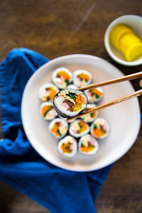 Easy Kimbap (Korean Sushi Roll) - My Korean Kitchen