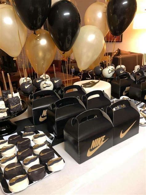 Nike 11th Birthday | CatchMyParty.com | 15th birthday party ideas, Birthday party for teens ...