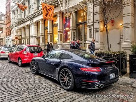 Porsche 911 Turbo spotted in Manhattan, New York on 02/24/2018