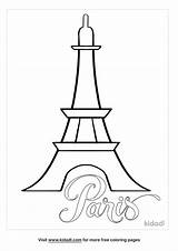 Paris Coloring Pages Tower Eiffel Colouring French Book Silhouette  sketch template