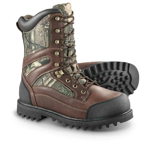 Guide Gear Men's 10" Insulated Hunting Boots, 1,000 Grams, Mossy Oak ...