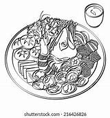 Doner Kebab Coloring Vector Illustration Isolated vector De stock  sketch template