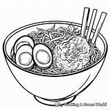 Ramen Coloring Pages  Free & Printable sketch template