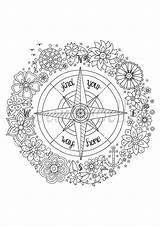 Compass Coloring Pages  Team sketch template