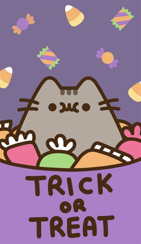 Pusheen Kawaii Halloween Wallpapers - Wallpaper Cave